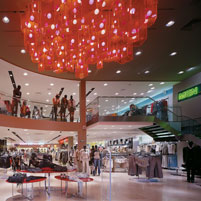 Interior of River Island store